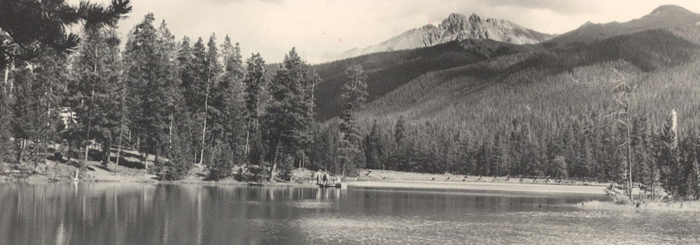 1940s - Ranger Lakes  with Nokhu Crags in  the background