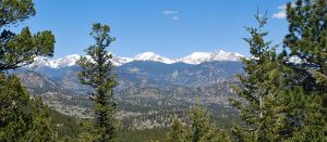Estes Park & the Continental Divide as seen from LIttle Valley