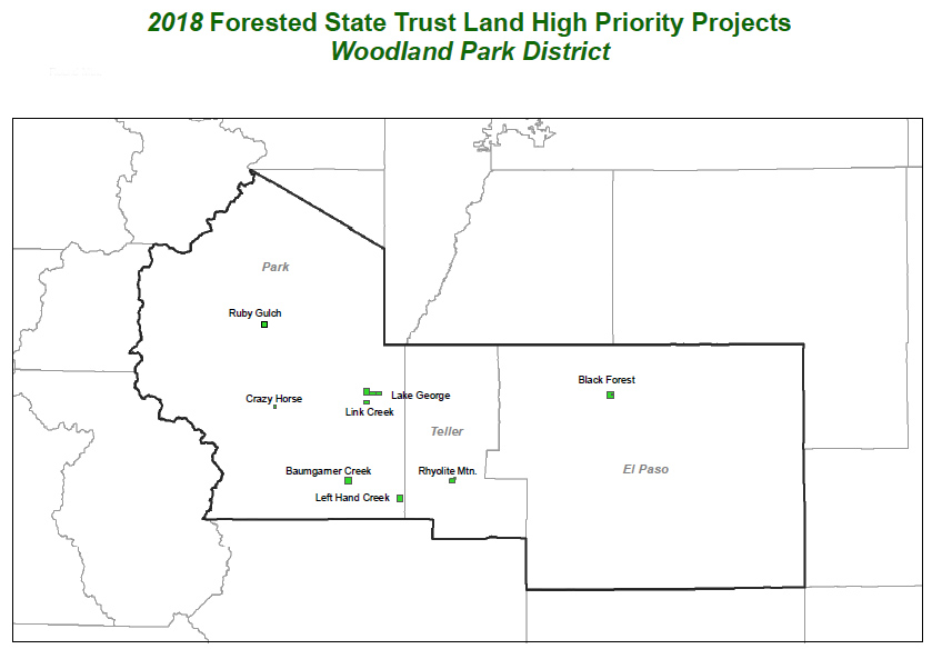 2018 State Trust Land Priority Projects - Woodland Park
