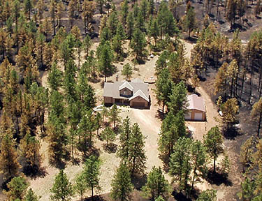Proper mitigation can save a home from a wildfire.