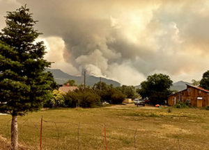 The Spring Creek Fire threatens a community in southern Colorado in 2018.
