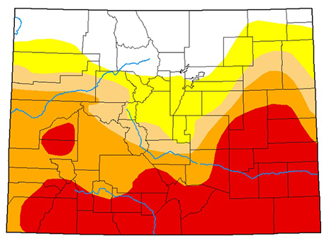 This map from the National Drought Mitigation Center, released on June 18, 2020, shows much of southern Colorado under “severe” and “extreme” drought conditions.