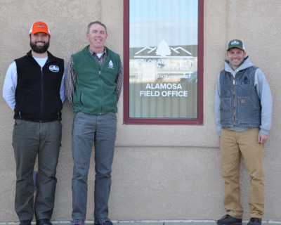 The Colorado State Forest Service Alamosa Field Office is staffed by foresters Mark Wagner, Adam Moore and Sam Scavo.